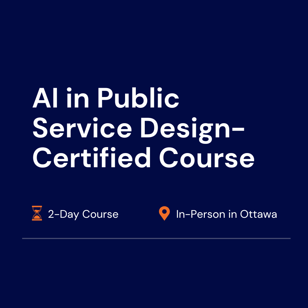 AI in Service Design course - Certified training for public sector